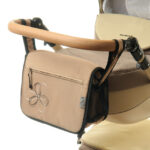 Сумка на коляску Ok Style Квіточка (Бежева блискуча) №6