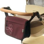 Сумка на коляску Ok Style Квіточка (Бордовий) №11