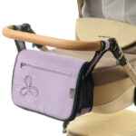 Сумка на коляску Ok Style Квіточка (Світло бузковий блискучий) №17