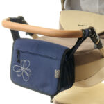 Сумка на коляску Ok Style Квіточка (Темно синій) №20