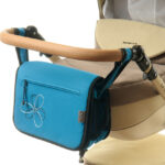 Сумка на коляску Ok Style Квіточка (Бірюзовий матовий) №21