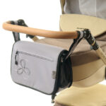 Сумка на коляску Ok Style Квіточка (Світло сірий матовий) №29