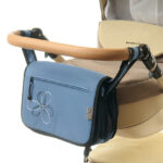 Сумка на коляску Ok Style Квіточка (Темно блакитний) №34