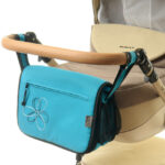 Сумка на коляску Ok Style Квіточка (Бірюзовий світлий матовий) №36