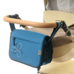 Сумка на коляску Ok Style Квіточка (Морська хвиля темна матова) №47