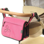 Сумка на коляску Ok Style Квіточка (Темно рожевий) №49