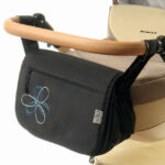 Сумка на коляску Ok Style Квіточка біло-синя