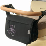 Сумка на коляску Ok Style Квіточка біло-бузковий