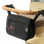 Сумка на коляску Ok Style Квіточка біло-малинова