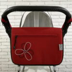 Сумка на коляску Ok Style Квіточка ЛЬОН Червона