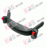 Підножка для колясок Adamex, Verdi та ін з блоками фіксації передніх коліс (ЧОРНА) Модель 1