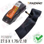Камера 27.5 x 1.75/2.10 (47/52-584) TRAZANO Butyl Tube (AV 48мм) для велосипеда