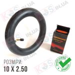Камера 10X2.50 Wanda (зігнутий ніпель) для самоката