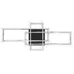 Світлодіодна люстра CONCORDE 36W 4000K чорний