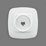 Розетка комп'ютерна біла ELA