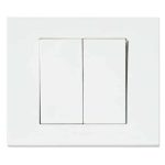 Вимикач 2-клавішний білий GRANO