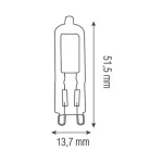 led lampa exa 3 3w g9 2700k sklo 96002956316625